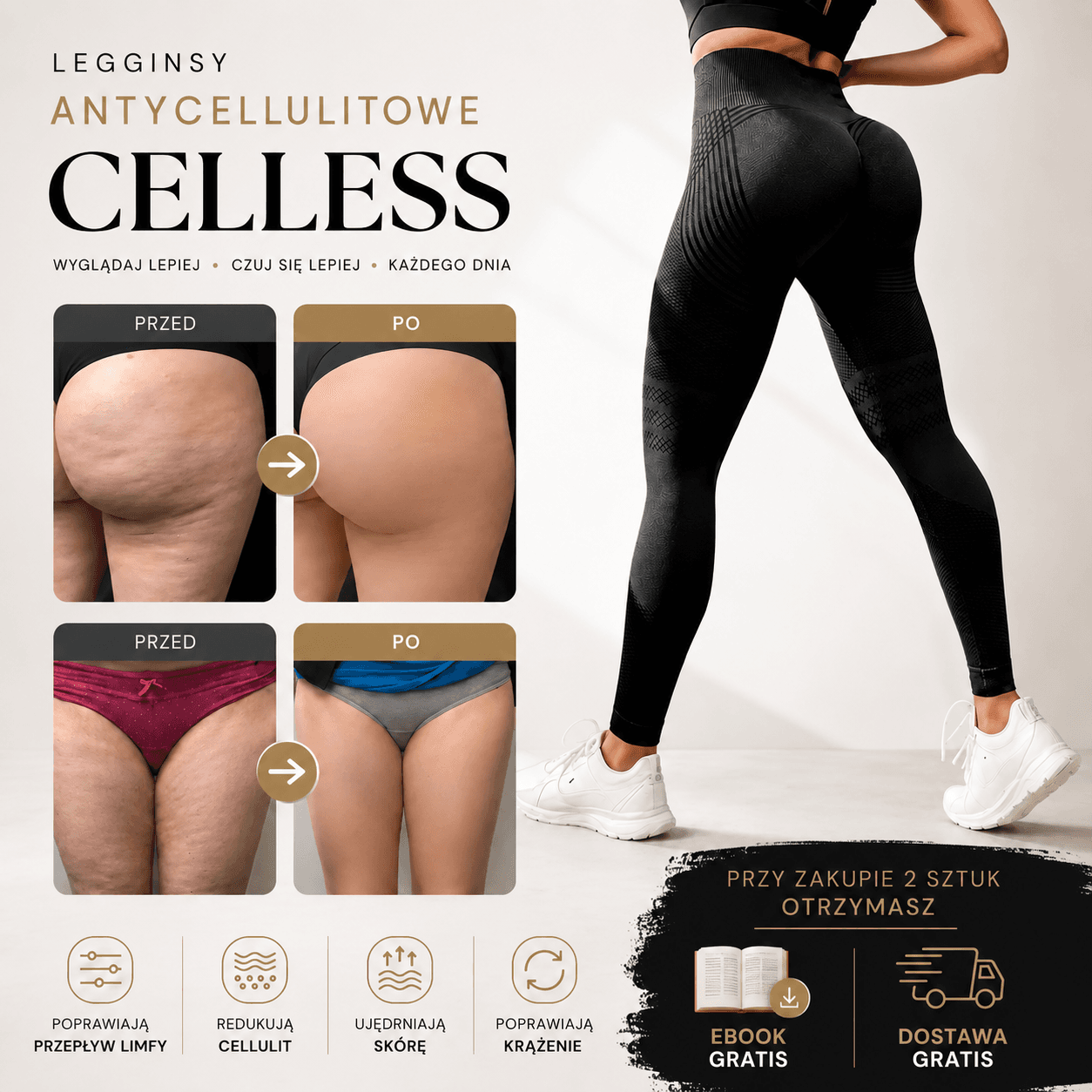 CELLESS - legginsy antycellulitowe