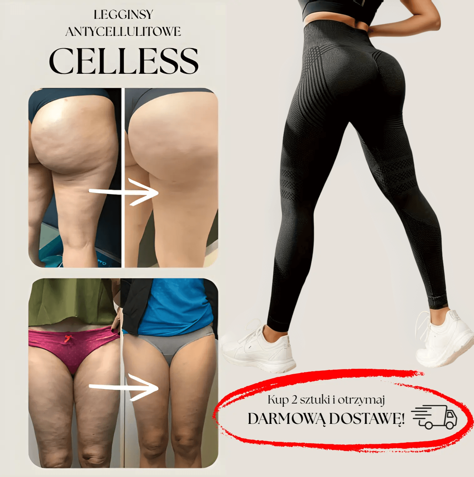 CELLESS - legginsy antycellulitowe