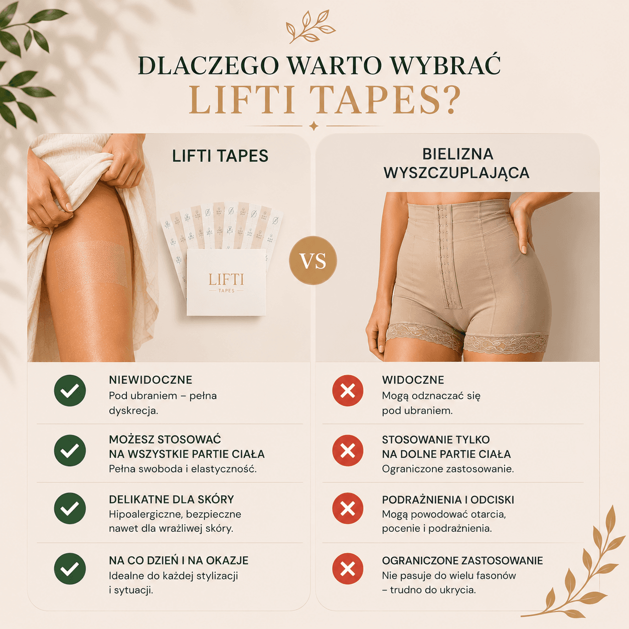 LIFTI TAPES taśmy ujędrniająco-modelujące