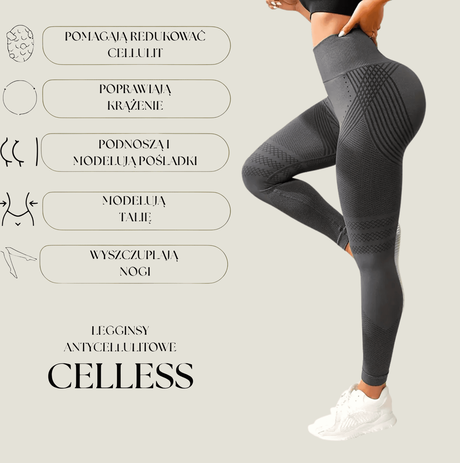 CELLESS - legginsy antycellulitowe