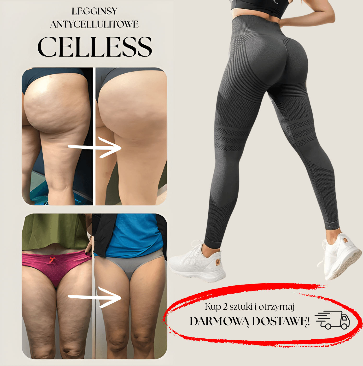 CELLESS - legginsy antycellulitowe