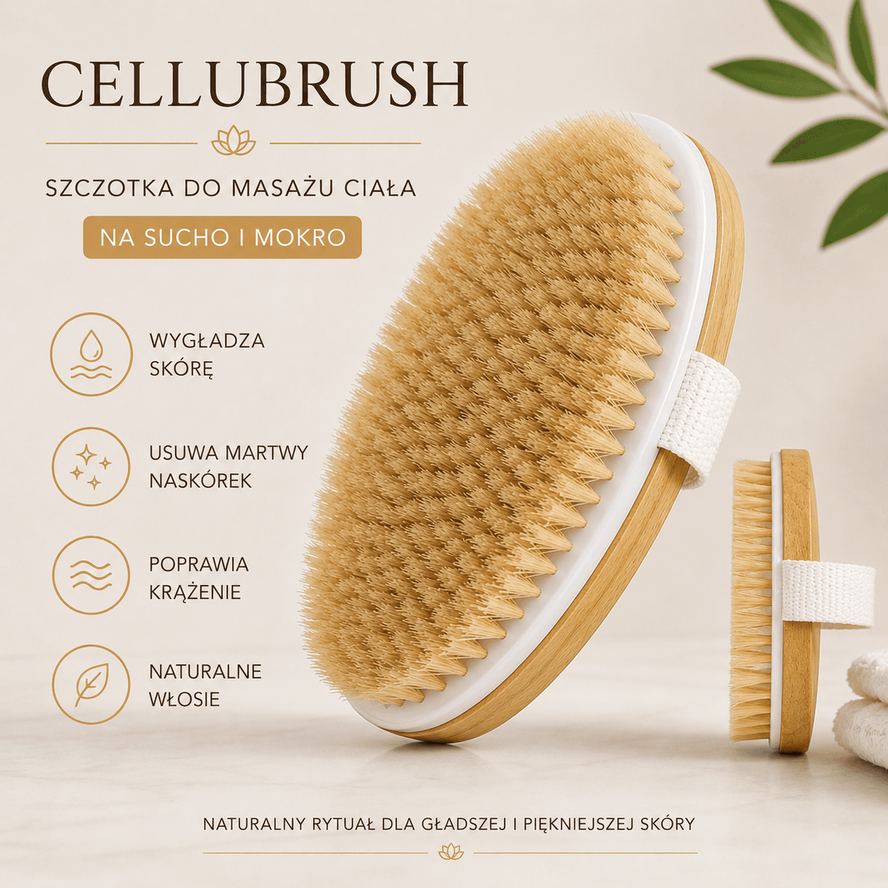 CelluBrush - szczotka do suchego masażu
